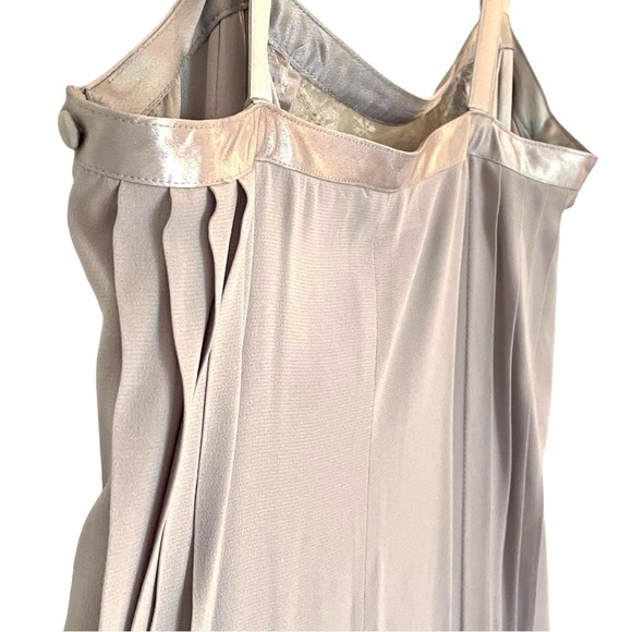 Vintage Albert Nipon Silk Sleeveless Slip Dress Lavender Purple Wrap Shawl 6 - Picture 11 of 14